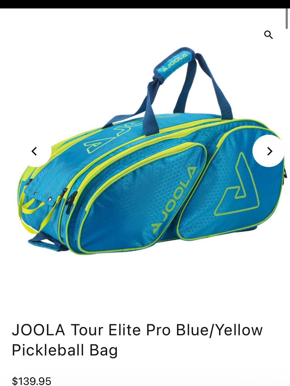 JOOLA Tour Elite Pro Pickleball Duffle Bag